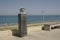 Bust of cosmonaut Yuri Gagarin on the waterfront in Heraklion, Greece