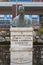 bust of G Battista de Curtis in front of the railway station in Sorrento, Italy