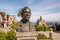 A bust of John Steinbeck in Monterey, California, USA