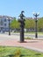 The bust monument to Russian Explorer Admiral Mikhail Lazarev in Novorossiysk