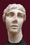 Bust of the poetess Sappho, archaic Greek poet