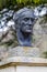 Bust of the Spanish Naturist Doctor Felix Rodriguez de la Fuente in Poza de La Sal, Burgos, Spain Detail