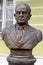 Bust of Yuri Andropov on the Avenue of the rulers of Russia in Moscow. Sculptor Zurab Tsereteli