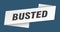 busted banner template. busted ribbon label.