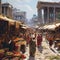 Bustling Ancient Roman Marketplace