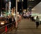 Bustling busy night scene in Tokyo Japan