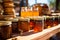 Bustling Farmers Market with a Variety of Honey and Beeswax Products