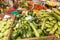 Bustling fruit and vegetable market in Funchal Madeira