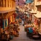 Bustling Marketplace in Jaipur, India