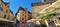 Bustling square in Sarlat, a French medieval town