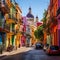 Bustling Street in Buenos Aires