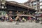 Busy Asan Tole Market with workers, local and tourists, Indra Chowk, Kathmandu Nepal