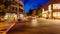 Busy City Street in Downtown Asheville, North Carolina