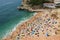 A busy day on Benagil beach Portugal