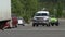 A busy grocery store parking lot in the yukon