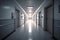 Busy hospital corridor AI generated