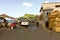 A busy lumber yard in the caribbean