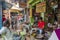 A busy market in the centre of Jaipur