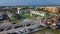 Busy parking lot near row of beach condominium, vacation rentals and restaurant along 98 Scenic Gulf Drive in Walton, Florida,