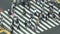 Busy Pedestrian Street Crossing From Above - Shibuya, Tokyo Japan