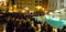 A busy place in the city of Rome - The fountains of Trevi - Fontana di Trevi