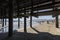 Busy Santa Monica Beach in Southern California