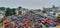 Busy street market near Charminar, Hyderabad, India