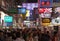 Busy Temple street night market. Hong Kong.