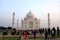 Busy Tourist Visit The Iconic Taj Mahal