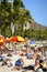 Busy Waikiki Beach