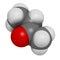 Butanone (methyl ethyl ketone, MEK) industrial solvent, chemical structure