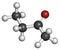 Butanone (methyl ethyl ketone, MEK) industrial solvent, chemical structure