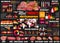 Butcher meat and sausages food infographics