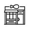 butchers shop line icon vector illustration