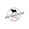 Butchery logo beef chop and cut vector