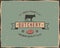 Butchery shop typography poster template in retro old style. Offset and letterpress design. Letter press label, emblem