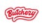 Butchery vector lettering