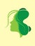 Buterfly Woman Logo, art vector design