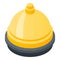 Butler gold bell icon, isometric style