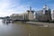 Butler`s Wharf and the River Thames in London