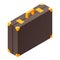 Butler suitcase icon, isometric style