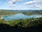 Butoniga reservoir lake in the beautiful natural environment of the Istrian peninsula - Motovun, Croatia