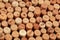 Butt ends of wine corks background - Image