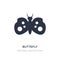 buttefly icon on white background. Simple element illustration from Animals concept