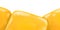Butter cheese yellow banner footer hand painting illustration