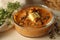 Butter chicken made of grilled chicken chunks cooked in buttery creamy tomato gravy served with kerala parotta