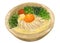 Butter cream udon noodle soup egg yolk Japanese food illustration  hand drawing art