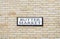 Butter Market street sign on brick wall facade in Canterbury, Kent, England, UK.