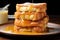 butter melting on warm french toast stack