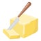 Butter oil Icon. Oil, Fat, Food label, logo for Web and Banners. Cartoon Vector Illustration